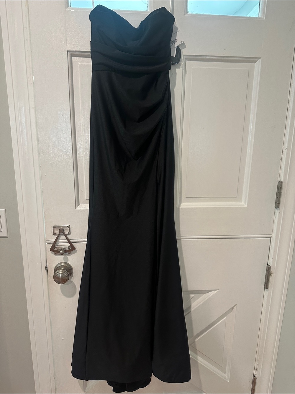 Classic Strapless Black Maxi Skirt